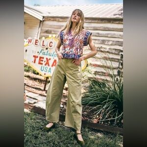 Hunter Bell Mabel Pant in Sage Sz 12 NWT Barrel